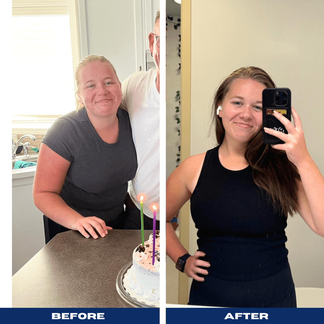 Client before and after results