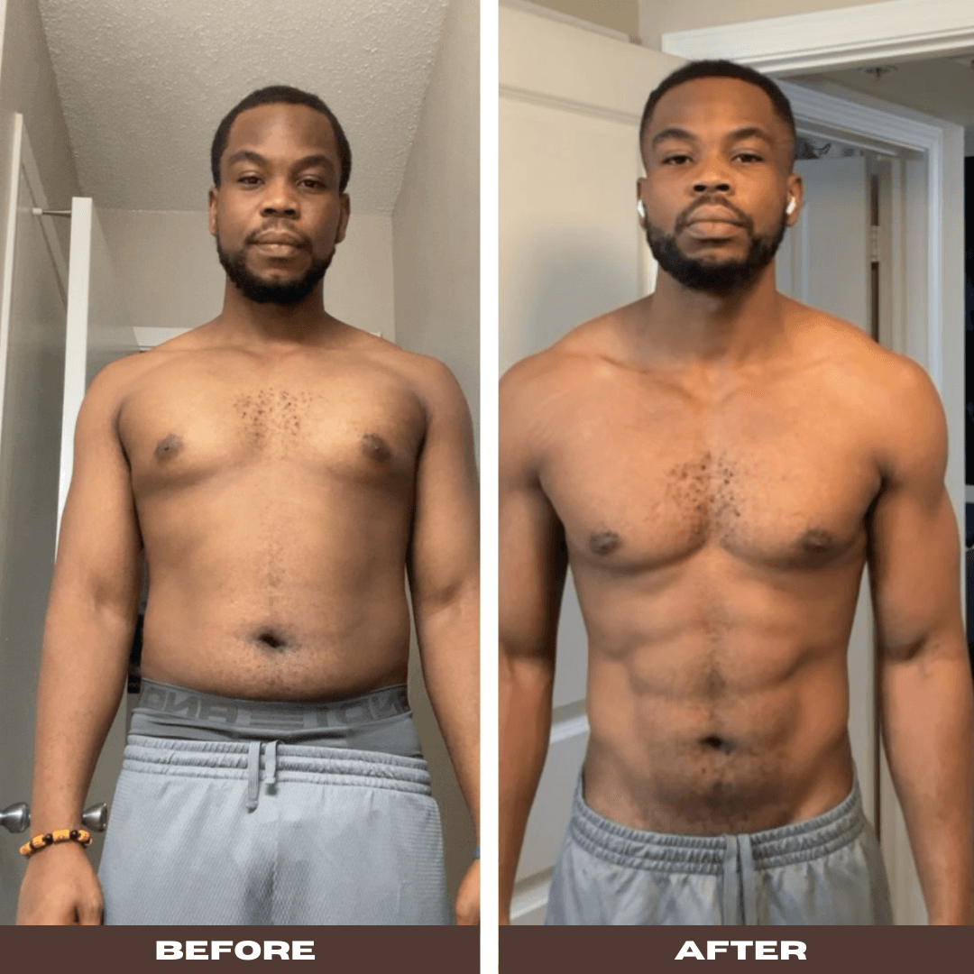 Marcus before and after transformation